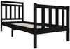 Massivholzbett Schwarz 75x190 cm 2FT6 Small Single [3100683] Bild 3