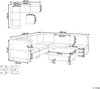 Beliani 'Unstad' Sofa, Braun, Stoff, 72 x 228 x 228 cm, mit Ottomane, Rechts Bild 2