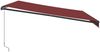 vidaXL Markise Manuell mit LED Weinrot 450x350 cm 3215003 Bild 5