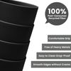 Bugucat Trinkbecher 8er Set 280ml Wiederverwendbare Kaffeetassen Schwarz Bild 3