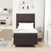vidaXL Boxspringbett mit Kopfteil Dunkelbraun 100 x 200 cm Stoff 3339675 Bild 3