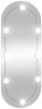 vidaXL Wandspiegel mit LED-Leuchten 30x70 cm Glas Oval 3189161 Bild 2