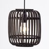 Brilliant Leuchten No. 93777-76 Woodrow Pendelleuchte 1-flammig holz dunkel schwarz E27 Bild 2