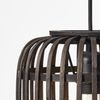 Brilliant Leuchten No. 93777-76 Woodrow Pendelleuchte 1-flammig holz dunkel schwarz E27 Bild 4