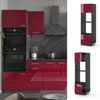 Mikrowellenschrank R-Line Rot Hochglanz 60 cm Vicco Bild 2