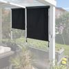 Vertikalmarkise HWC-F42, Senkrechtmarkise Sichtschutz Außenrollo Rollo, UV-Schutz 50 Stoff ~ 250x140cm, schwarz Bild 3