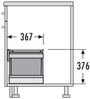 Abfallsorter Raumspar TANDEM 29 (1x12 + 2x8,5) Liter / Hailo TR-Swing 60.3/29M / ab 60 cm Bild 3