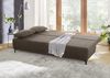Schlafsofa LUIGI Querschläfer mit Bett und Stauraum Braun ca. 196 cm Bild 2