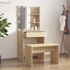 vidaXL Schminktisch-Set mit LED Sonoma-Eiche Holzwerkstoff 3114133 Bild 3