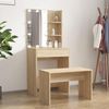 vidaXL Schminktisch-Set mit LED Sonoma-Eiche Holzwerkstoff 3114133 Bild 2