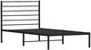 Einzelbettgestell Design für Erwachsene mit Kopfteil Metall Schwarz 80x200 cm d2764e Bild 4