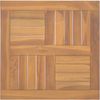 vidaXL Tischplatte Quadratisch 50x50x2,5 cm Massivholz Teak 316156 Bild 2