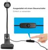 Rosnek LED Klemmtischleuchte LED-Leselicht, Clip-on Schreibtischlampe, USB, Augenschutz, Weißes Licht, Warmes Weiß, Weiße, 360° flexibel Schwanenhals Bild 4
