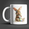WS-Trend Tasse Osterhase Ostereier Ostern Bunny Kaffeetasse Teetasse Geschenkidee, Keramik Bild 3