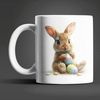 WS-Trend Tasse Osterhase Ostereier Ostern Bunny Kaffeetasse Teetasse Geschenkidee, Keramik Bild 4