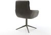 Drehstuhl Abelia-Flex mit Armlehnen Materialmix Schwarz Fußkreuz Effektfinish Titan 360° drehbar Wippfunktion Bild 5