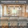 ZMH Hängelampe Esstisch Pendelleuchte Schwarz- 1 Flammig Nachtisch Hängeleuchte Glas Vintage Esstischlampe Hängend G9 Pendellampe Höhenverstellbar für Wohnzimmer Schlafzimmer (ohne Leuchtmittel) Bild 3