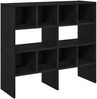 vidaXL Schuhregale 2 Stk. Stapelbar Schwarz Eichen-Optik 89,5x30x40 cm 858842 Bild 2