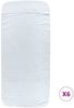 vidaXL Strandtücher 6 Stk. Weiß 60x135 cm Stoff 400 GSM 3157051 Bild 3