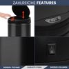 Sensor Mülleimer Küche 40L Schwarz - Automatik Bewegungssensor Klemmring | Smarter Abfalleimer mit Deckel Müllbehälter Kücheneimer Bild 5