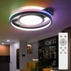 LED Deckenleuchte, RGB-Farbwechsel, Fernbedienung, D 40 cm Bild 5