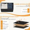 IDEASY Schubkastenkommode Frisiertisch, Schlafzimmerschrank-Organizer mit 4 Stoffschubladen (95×45×30cm rutschfester und wasserdichter Kleiderschrank mit Griffen), Flurschubladenschrank zur Kleideraufbewahrung,Kleiderschrank-Organizer Bild 4