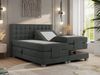 Boxspringbett elektrisch verstellbar, Schlafzimmerbett, Bettkasten - ELEKTRO - 140 x 200 cm - Dunkelgrau Stoff - H4 Bild 2
