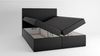 Boxspringbett NATHAN 180x200 cm Kunstleder Schwarz-Rot Bild 2