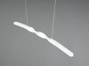 LED Pendelleuchte GINKO in Metall Weiß geschwungen, Breite 79cm Bild 5