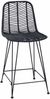 vidaXL Barstuhl 2 pcs 44,5 x 54,5 x 97,5 cm Rattan und Eisen 42011548 Bild 4