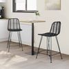 vidaXL Barstuhl 2 pcs 44,5 x 54,5 x 97,5 cm Rattan und Eisen 42011548 Bild 3