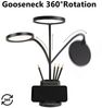 LQWELL LED Schreibtischlampe 4 in 1 LED Schreibtischlampe USB Aufladbar, LED fest integriert, 3 Helligkeitsstufen Nachtlicht, 360° Flexibel Stifthalter Tischlampe Studienlampe, mit Telefonhalter,für Heimbüro Bild 4