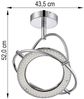 LED Deckenleuchte aus Chrom mit beweglichen Ringen Bild 4