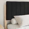 vidaXL Bettgestell mit gepolstertem Kopfteil Schwarz 140 x 190 cm 878056 Bild 3