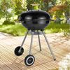 XXL Kugelgrill mit Räder Edelstahl Holzkohlegrill Ø48cm, H 79cm, Art. 60197 Bild 2