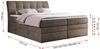 Boxspringbett, Stauraumbett, Bett mit Multipocket-Matratze und Topper - GOLD-10-KING - 180x200cm - Braun Velours - H4 Bild 5