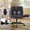 Leawin Drehstuhl Bürostuhl ergonomisch mit Rollen & klappbaren Armlehnen, Breiter Schreibtischstuhl mit Air-Lordosenstütze, 150 kg Bild 4
