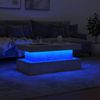 vidaXL Couchtisch mit LED-Leuchten Betongrau 90x50x40 cm 839850 Bild 5