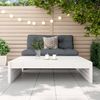vidaXL Gartenhocker Weiß 120x80 cm Massivholz Kiefer 825752 Bild 3