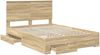 vidaXL Bettrahmen mit Kopfteil Sonoma-Eiche 150 x 200 cm Holzwerkstoff 3409635 Bild 5