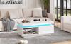 MODFU Couchtisch mit LED-Beleuchtung (Wohnzimmertisch, Beistelltisch, 1-St, 1 Schublade), mit Hochglanz-Optik Bild 3