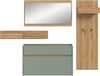 Garderobenkombination B/H/T: 192x205x32 cm in Salbei Nachbildung und Artisan Oak Nachbildung Bild 2