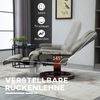HOMCOM Relaxsessel Drehbar Fernsehsessel mit Liegefunktion, TV Sessel mit Holzbeine (Liegesessel, 1-St, Fernsehsessel), für Wohnzimmer, Büro, Grau Bild 4