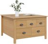 vidaXL Couchtisch mit Schubladen HILL Honigbraun 79,5 x 79,5 x 49 cm 42025040 Bild 3
