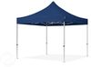 3x3 m Faltpavillon PROFESSIONAL Alu 40mm, Seitenteile mit Sprossenfenstern, blau Bild 2