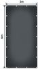 Jago® Abdeckplane mit 18 Ösen, wasserdicht und reißfest, PVC, Anthrazit, 3x6 m, 650 g/m² Bild 2