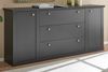 Sideboard Filmore in schwarz matt Landhaus 205 x 92 cm Bild 4