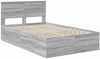 vidaXL Bettrahmen Graues Sonoma 135 x 190 cm Holzwerkstoff 3408681 Bild 4