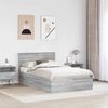 vidaXL Bettrahmen Graues Sonoma 135 x 190 cm Holzwerkstoff 3408681 Bild 3