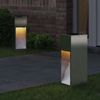 vidaXL Solar LED Wegeleuchte 2 pcs Silber Edelstahl 879713 Bild 3